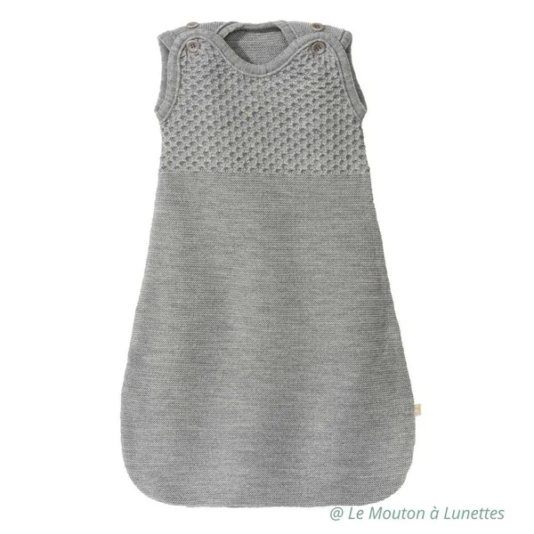 Gigoteuse bébé en tricot de laine mérinos Bio - DISANA