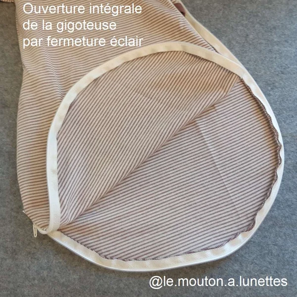 Gigoteuse croisée en laine et soie manches longues - LILANO