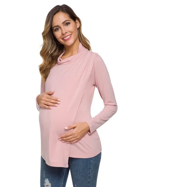 Gilet de grossesse d'allaitement 2 en 1 - Noir/Rose/Bordeaux - Reste 1L