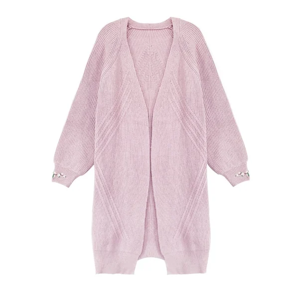 Gilet long de grossesse grosses mailles