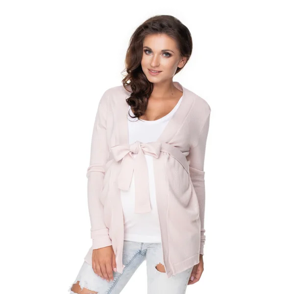 Gilet long mailles fines avec ceinture - Reste 1