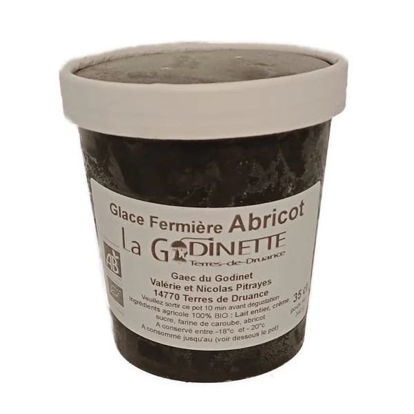 Glace fermière abricot - 500g