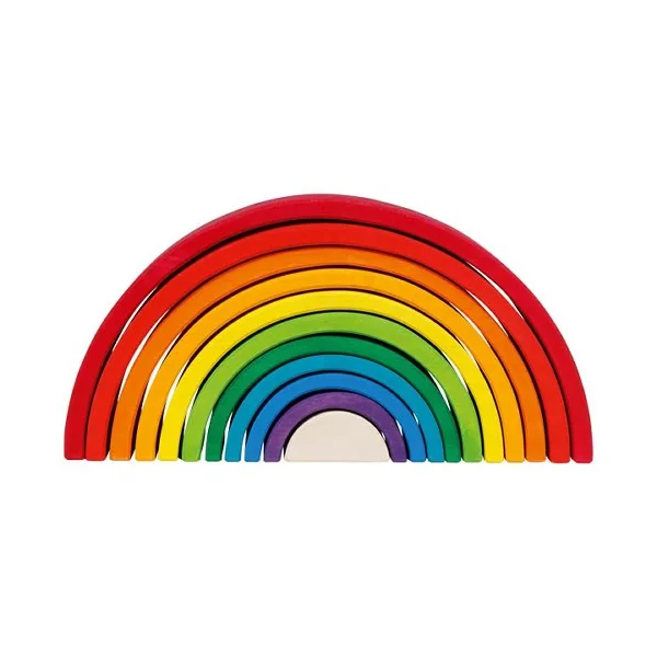 Grand Arc-en-ciel GOKI - Jeu de construction en bois