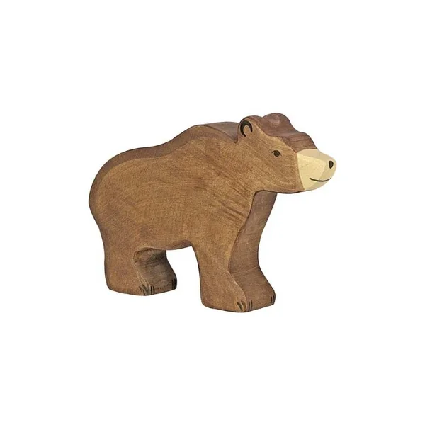 Grand ours en bois - Holztiger