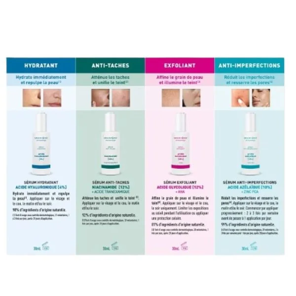 GRANIONS - Sérum Hydratant - Acide Hyaluronique 4 % - FL/30ml