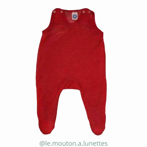 Grenouillère bébé en éponge de laine bio - COSILANA