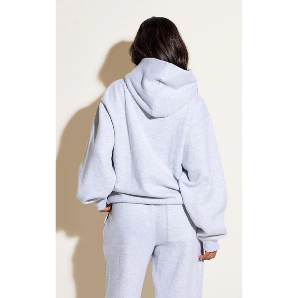 Gris Cendré Sweat À Casynthétiqueche Oversize Petite Taille
