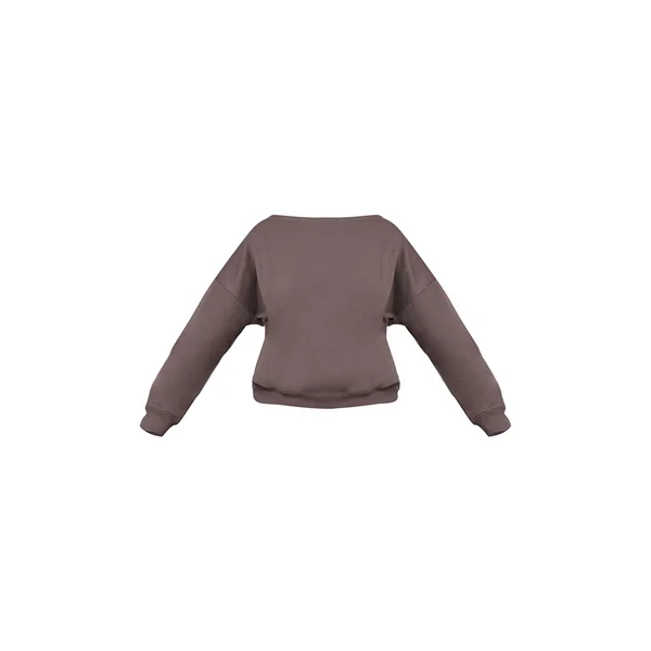 Gris Charbon Sweat Shape À Bords Bruts Et Épaule Tombante