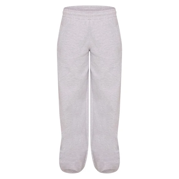 Gris Chiné Jogging Large En Jersey Interlock