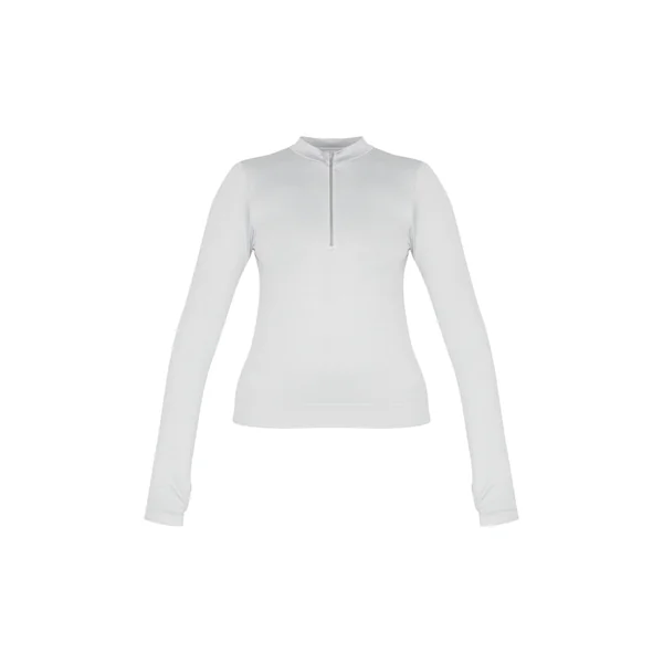 Gris Clair Veste Ajustée Sans Couture Avec Détails De Lignes