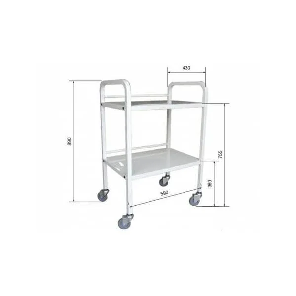 Guéridon 2 Plateaux - Largeur 60 cm