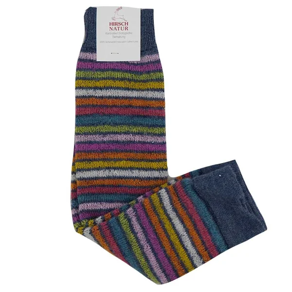 Guêtres en pure laine bio arc-en-ciel pour enfant et adulte – Hirsch Natur - Derniers exemplaires