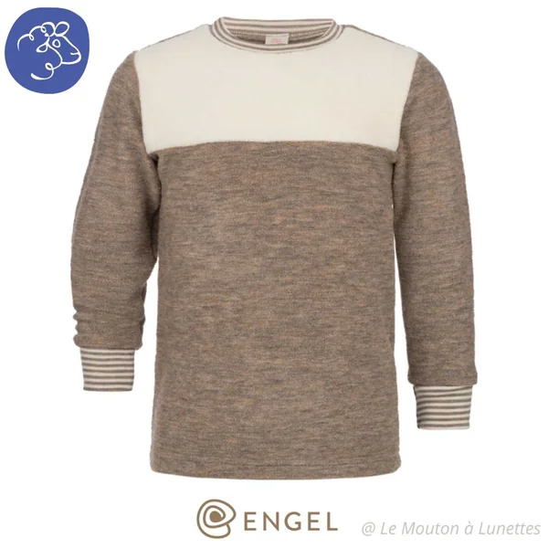 Haut de pyjama en laine bouclette bio - Pyjama enfant ENGEL NATUR