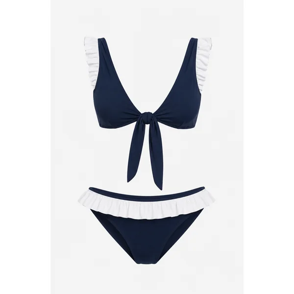 Haut MELISSANDRE - Bleu & Blanc