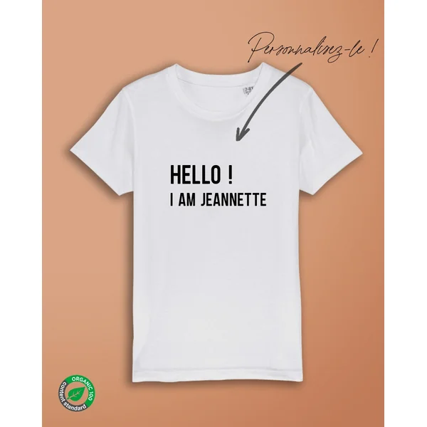 Hello I am - T-Shirt kids bio