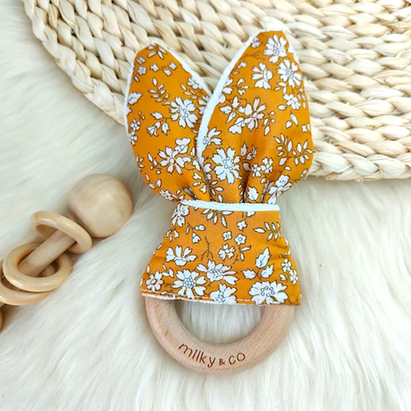 Hochet liberty moutarde