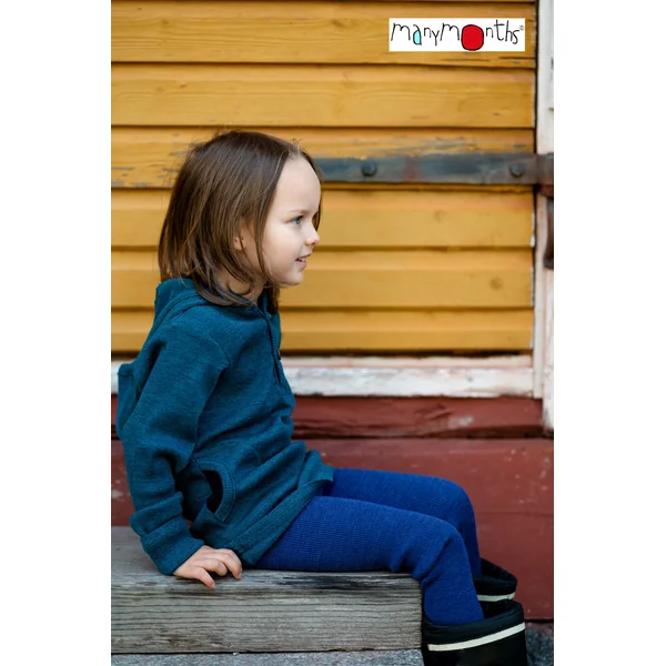 Hoodie Henley ManyMonths - Sweat à capuche en mérinos enfant – Nouveauté 2025/26