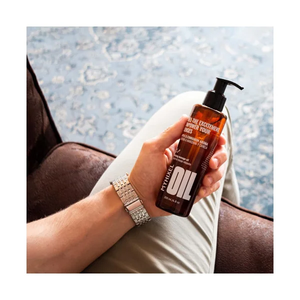 Huile intime relaxante pour homme