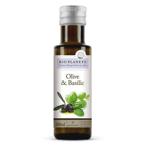 Huile olive basilic 10cl