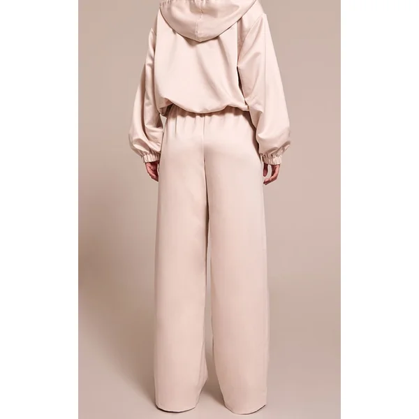 Huître Pantalon Large En Satin