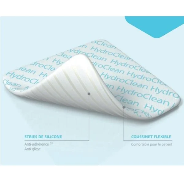 HydroClean Advance 7.5 x 7.5 cm - Pansement Hydrogel Irrigo Absorbant Carré, Prêt à l'Emploi, Bte/10