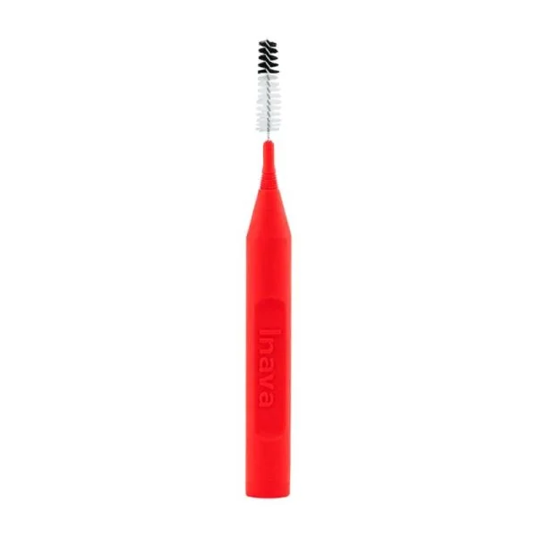 INAVA Brossettes MONO COMPACT Rouges 1.5mm ISO4 - Espaces Interdentaires Larges - Bte/4