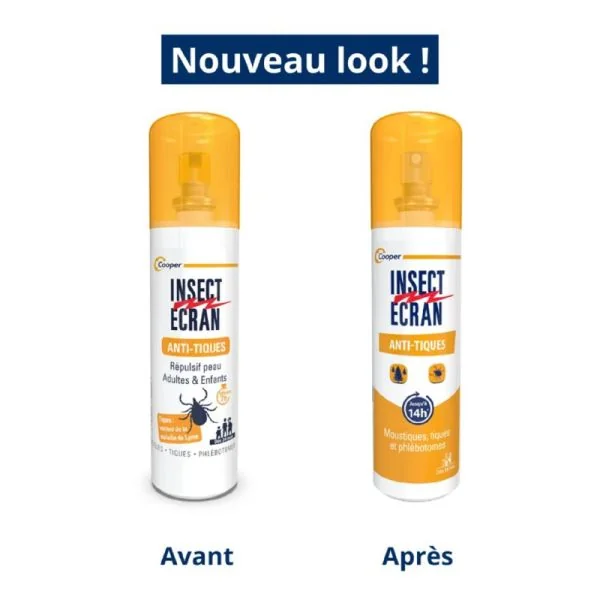 INSECT ECRAN Anti-Tiques 100ml - Répulsif Peau Dès 24 Mois - Zones Tempérées