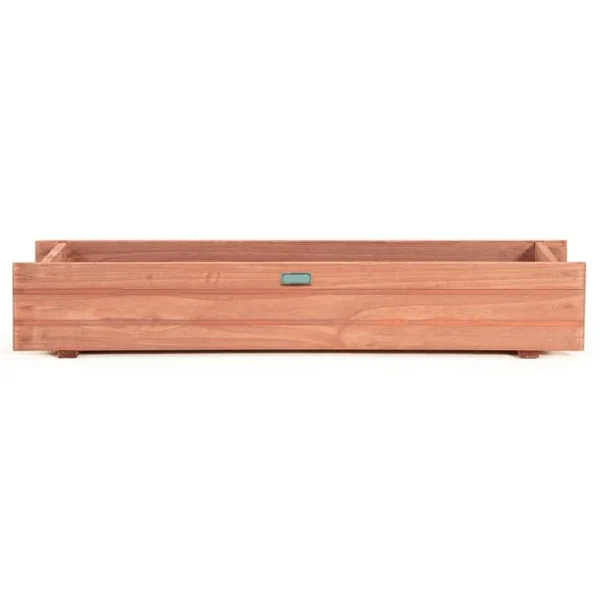 Jardinière Rectangulaire en Bois de Sapin Pré-huilé 91,5x18x16 CM Bac à Fleurs avec Grain de Bois Naturel pour Jardin/Balcon