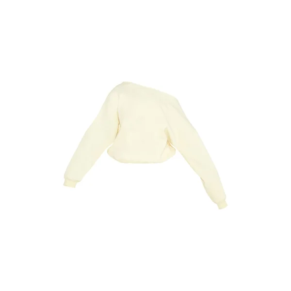 Jaune Citron Sweat Shape À Bords Bruts Et Épaule Tombante
