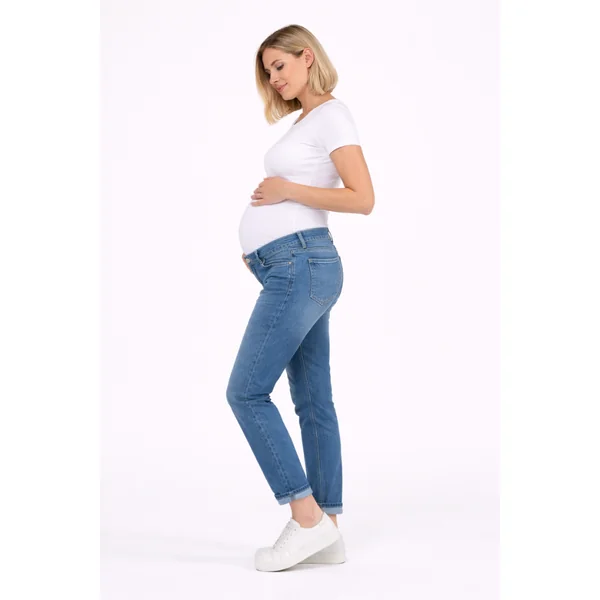 Jean de grossesse Mom Norah stone wash