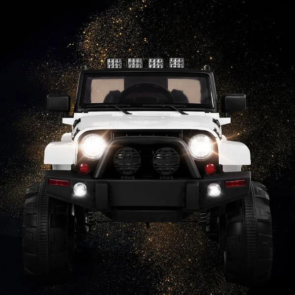 Jeep Électrique 12 V Voiture pour Enfants avec Télécommande 2,4 G Voiture Électrique avec Musique Rouge