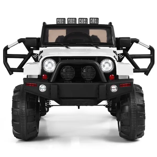 Jeep Électrique 12 V Voiture pour Enfants avec Télécommande 2,4 G Voiture Électrique avec Musique Rouge