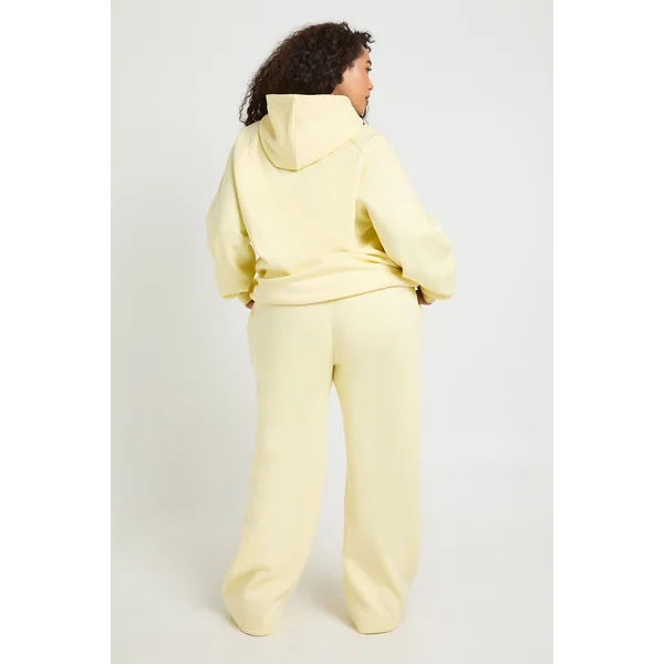 Jogger Grande Taille Basique À Jambe Droite Avec Détails De Pinces