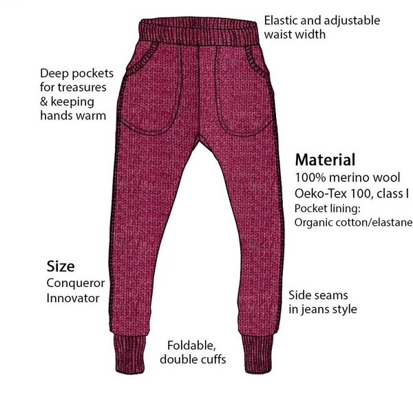 Joggers enfant en laine mérinos ManyMonths mixte – Coloris 2025/26