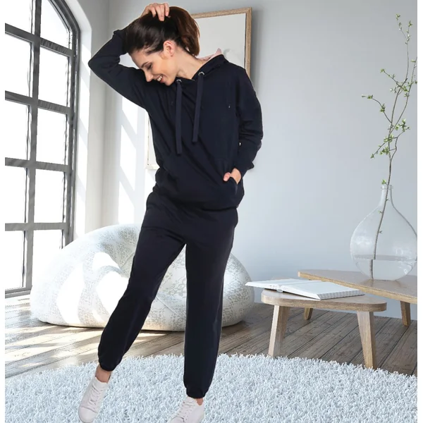 Jogging de grossesse effet seconde peau Vegan - Noir/Rose - Reste S, L, XL