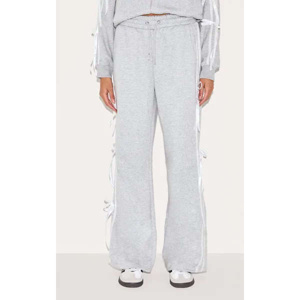 Jogging Large En Velours Avec Détail Nœud