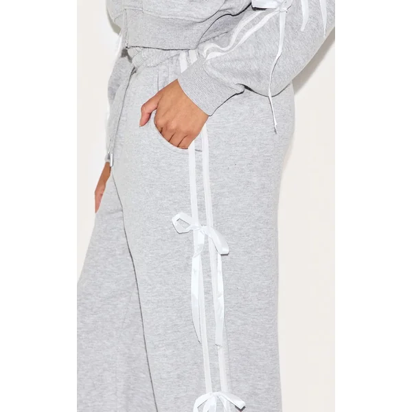 Jogging Large En Velours Avec Détail Nœud