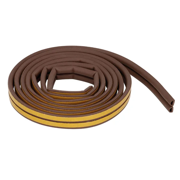 Joint isolant adhésif caoutchouc portes et fenêtres profil D marron 9mm