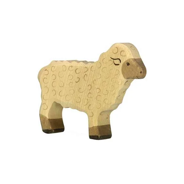 Jouet en bois mouton blanc - Holztiger