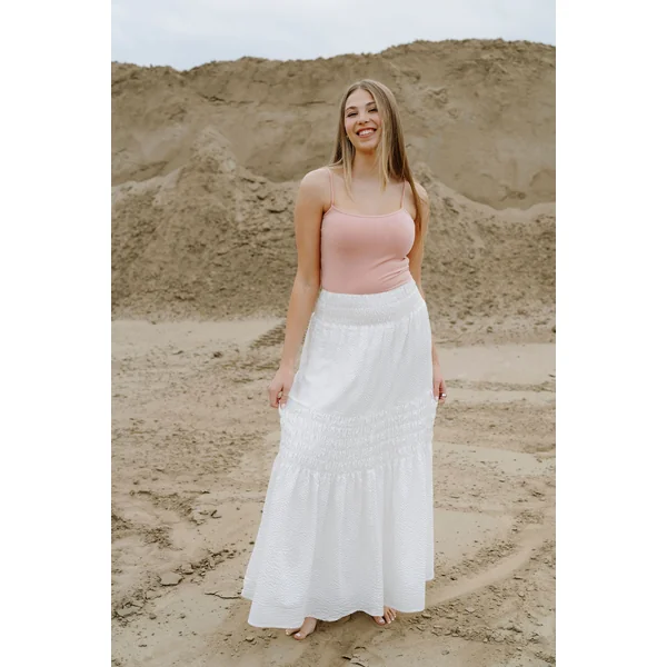 Jupe CONSTANCE (maxi) - blanche