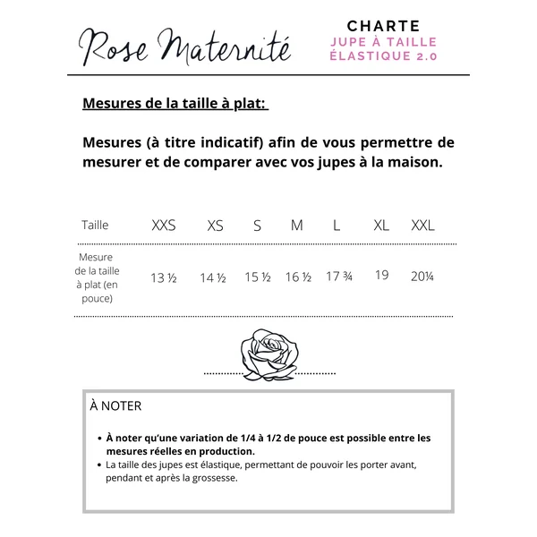 Jupe fleurie à taille élastique 2.0 - mystère floral