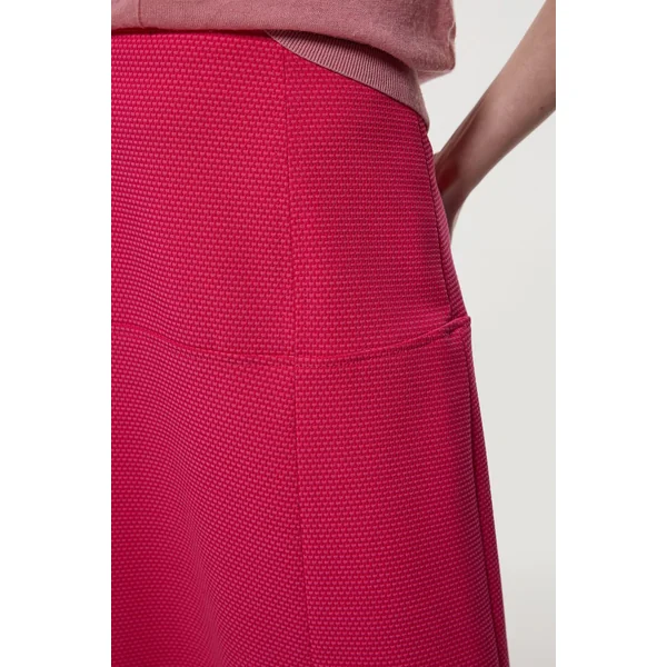Jupe midi longue texturée sur mesure