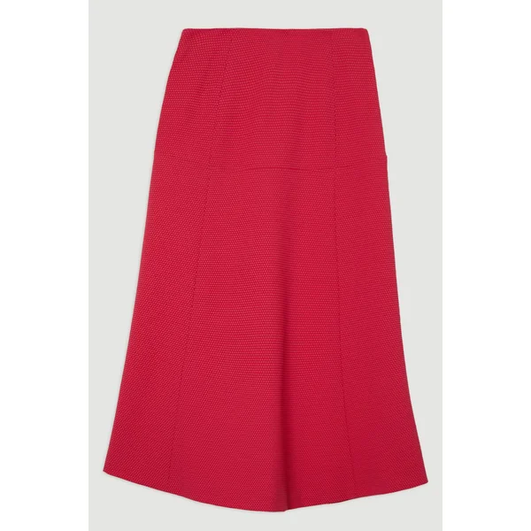 Jupe midi longue texturée sur mesure