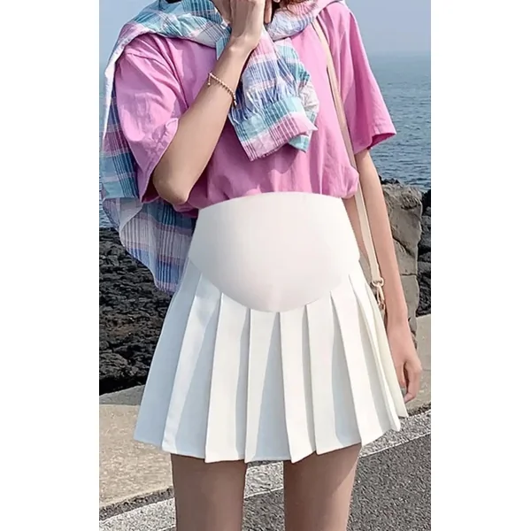 Jupe Plissée Grossesse Courte