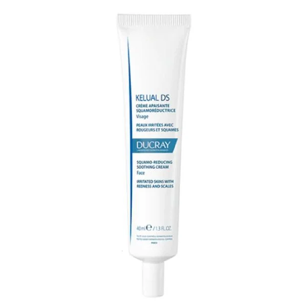 KELUAL DS Crème Apaisante Squamo-Réductrice 40ml - Peaux Irritées avec Rougeurs et Squames