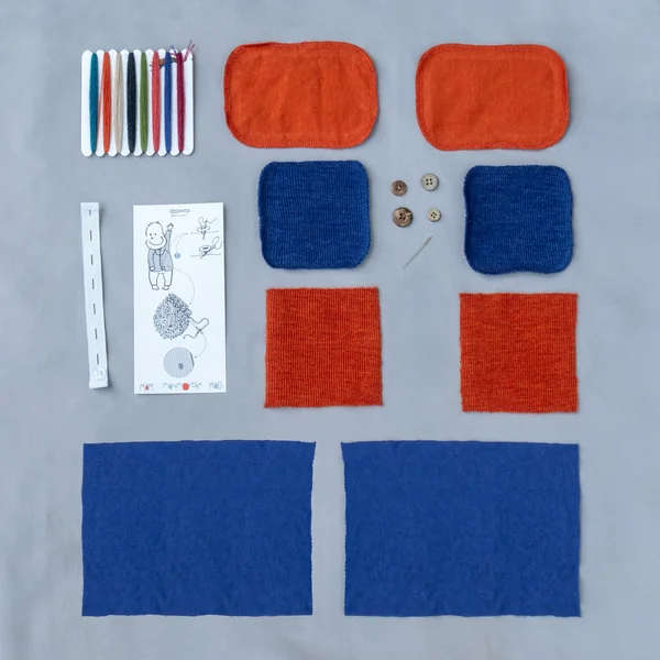 Kit de réparation pour vêtements ManyMonths laine mérinos et chanvre – Coloris 2025/26