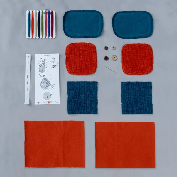 Kit de réparation pour vêtements ManyMonths laine mérinos et chanvre – Coloris 2025/26