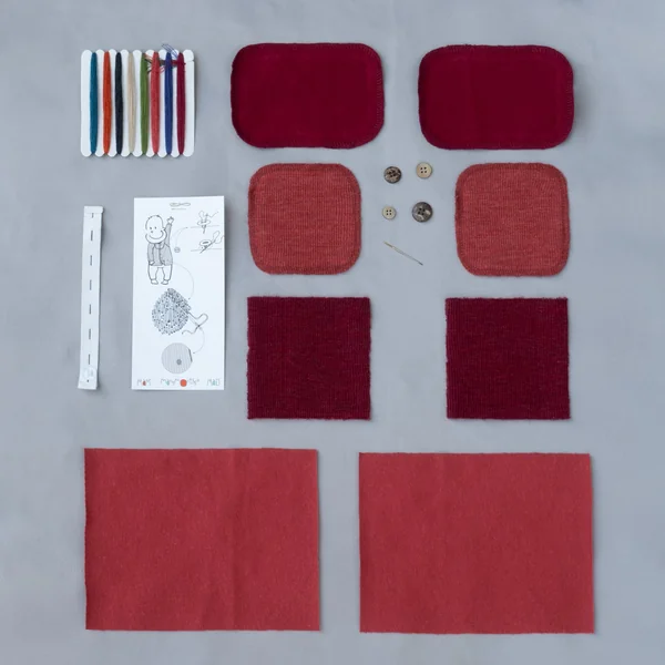Kit de réparation pour vêtements ManyMonths laine mérinos et chanvre – Coloris 2025/26
