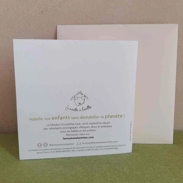 La jolie Carte Cadeau en papier - Le Mouton à Lunettes