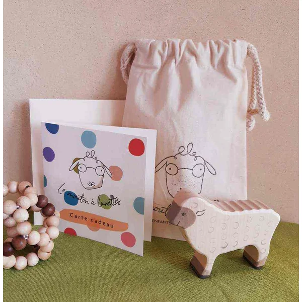 La jolie Carte Cadeau en papier - Le Mouton à Lunettes